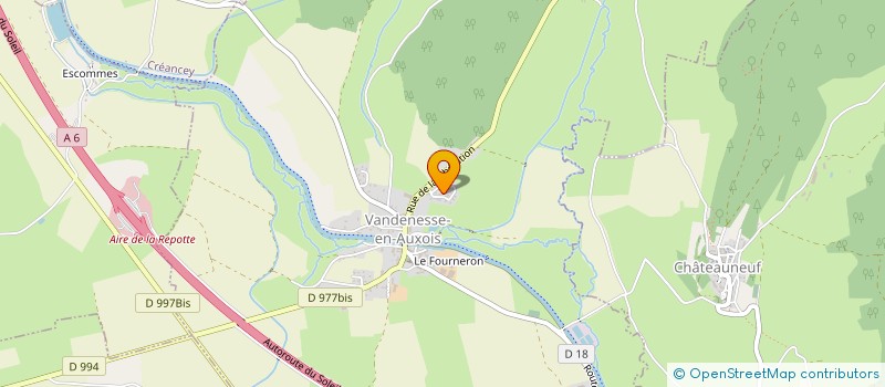 localisation de l'entreprise MONSIEUR RAPHAEL CARON  VANDENESSE-EN-AUXOIS