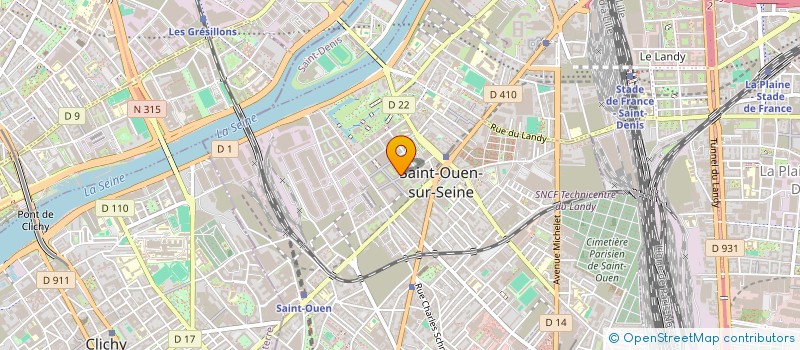 localisation de l'entreprise MONSIEUR RAPHAEL CATHERIN à SAINT-OUEN-SUR-SEINE
