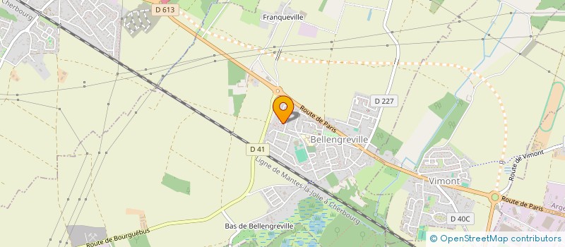 localisation de l'entreprise MONSIEUR RAPHAEL CELLIER  BELLENGREVILLE