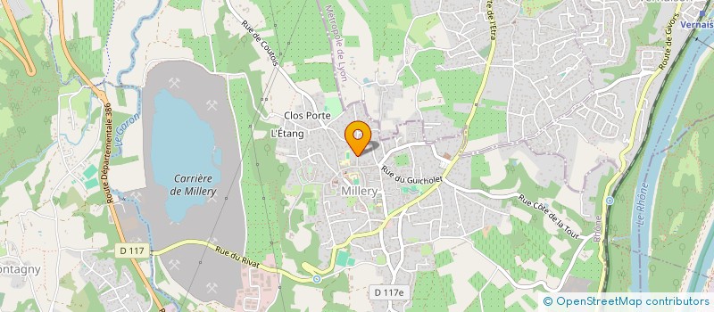 localisation de l'entreprise MONSIEUR RAPHAEL CHARPENTIER  MILLERY