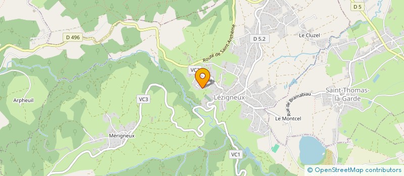 localisation de l'entreprise MONSIEUR RAPHAEL CHAVANERIN  LEZIGNEUX