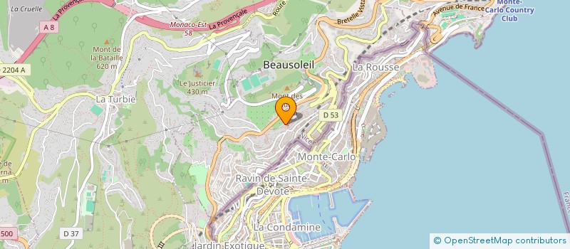 localisation de l'entreprise MONSIEUR RAPHAEL CHICOURI à BEAUSOLEIL