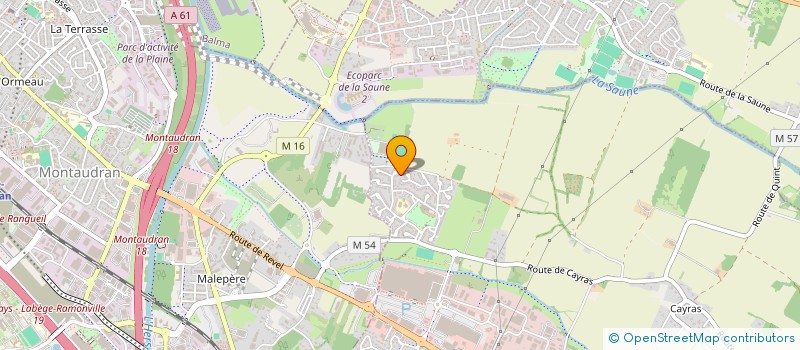 localisation de l'entreprise MONSIEUR RAPHAEL CHOTEAU  SAINT-ORENS-DE-GAMEVILLE