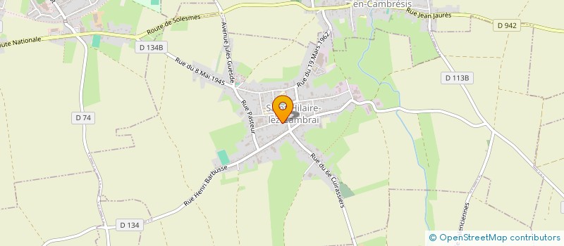 localisation de l'entreprise MONSIEUR RAPHAEL CLAISSE  SAINT-HILAIRE-LEZ-CAMBRAI