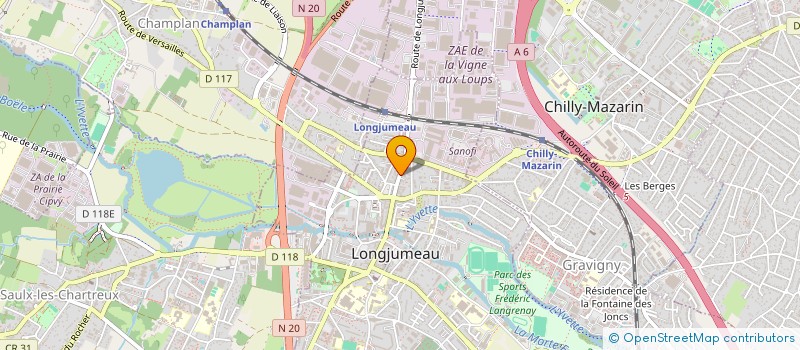 localisation de l'entreprise MONSIEUR RAPHAEL COETMEUR à LONGJUMEAU