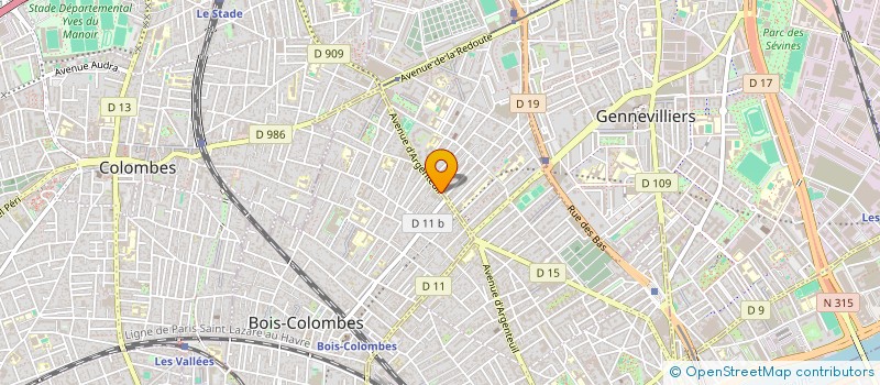 localisation de l'entreprise MONSIEUR RAPHAEL COLIN à BOIS-COLOMBES