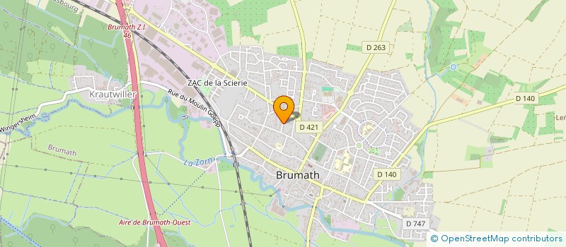 localisation de l'entreprise MONSIEUR RAPHAEL CORATO  BRUMATH