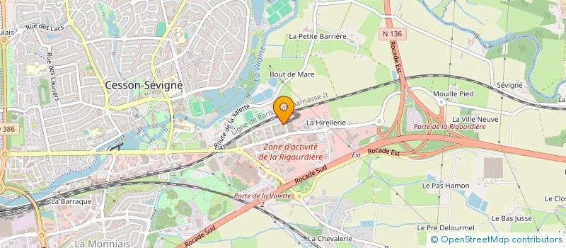 localisation de l'entreprise MONSIEUR RAPHAEL COURANT  CESSON-SEVIGNE