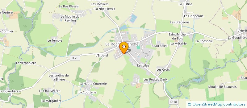 localisation de l'entreprise MONSIEUR RAPHAEL COURAUD  LA ROCHE-BLANCHE