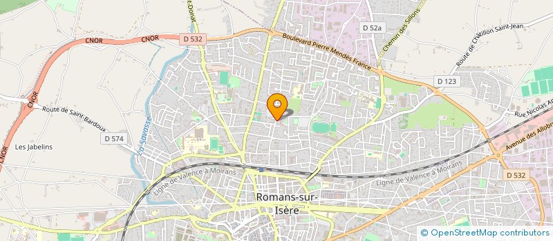 localisation de l'entreprise MONSIEUR RAPHAEL CUBIZOLLES à ROMANS-SUR-ISERE