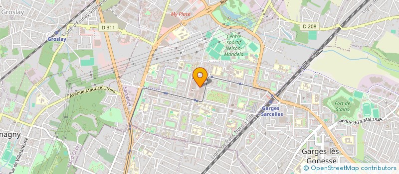 localisation de l'entreprise MONSIEUR RAPHAEL CURIEL  SARCELLES