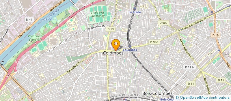 localisation de l'entreprise MONSIEUR RAPHAEL DA SILVA à COLOMBES