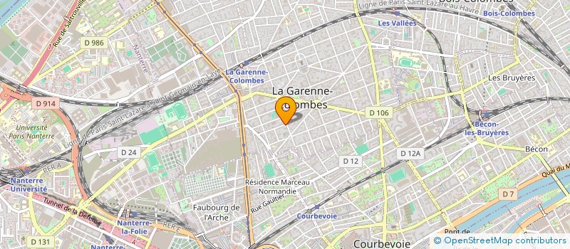 localisation de l'entreprise MONSIEUR RAPHAEL DAMERON à LA GARENNE-COLOMBES