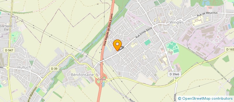 localisation de l'entreprise MONSIEUR RAPHAEL DAMIENS  WINGLES