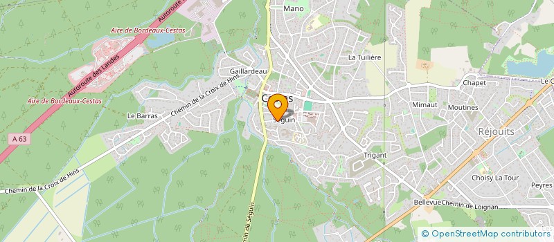 localisation de l'entreprise MONSIEUR RAPHAEL DAS NEVES CRUZ ABREU  CESTAS