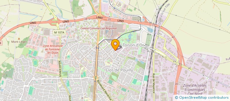 localisation de l'entreprise MONSIEUR RAPHAEL DE-GASPERI  DIJON