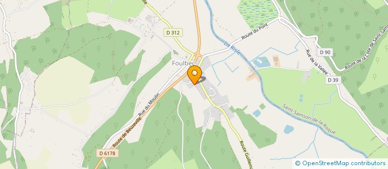 localisation de l'entreprise MONSIEUR RAPHAEL DEBONS  FOULBEC