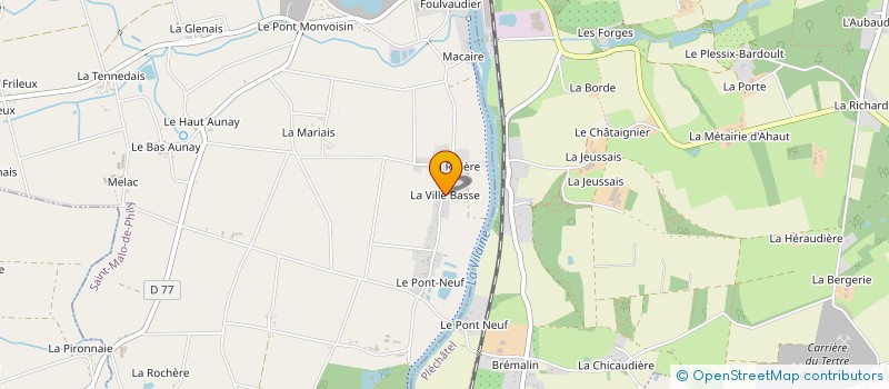 localisation de l'entreprise MONSIEUR RAPHAEL DELAPIERREGROSSE  SAINT-MALO-DE-PHILY