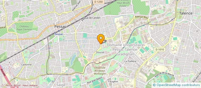 localisation de l'entreprise MONSIEUR RAPHAEL DELBEKE  PESSAC