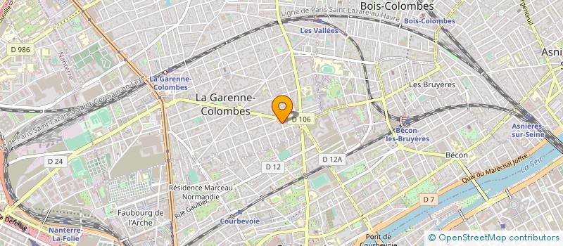 localisation de l'entreprise MONSIEUR RAPHAEL DELUARD  LA GARENNE-COLOMBES