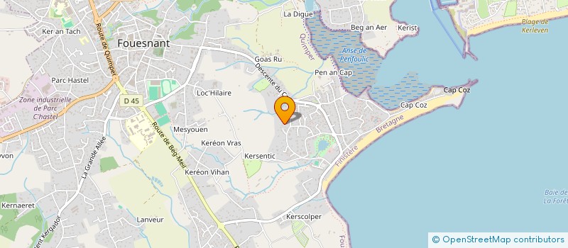 localisation de l'entreprise MONSIEUR RAPHAEL DEMANESSE  FOUESNANT