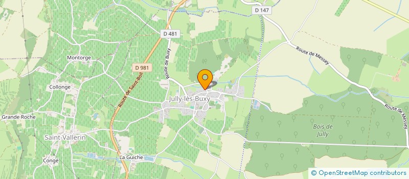 localisation de l'entreprise MONSIEUR RAPHAEL DIETZ  JULLY-LES-BUXY