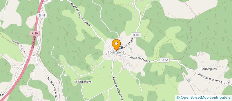 localisation de l'entreprise MONSIEUR RAPHAEL DIGARD  LABURGADE