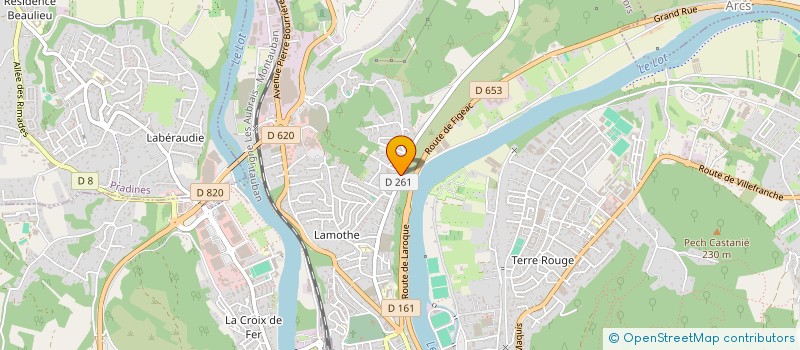 localisation de l'entreprise MONSIEUR RAPHAEL DJOMATIN  CAHORS