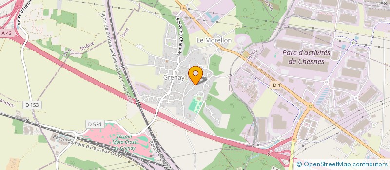 localisation de l'entreprise MONSIEUR RAPHAEL DONJON  GRENAY