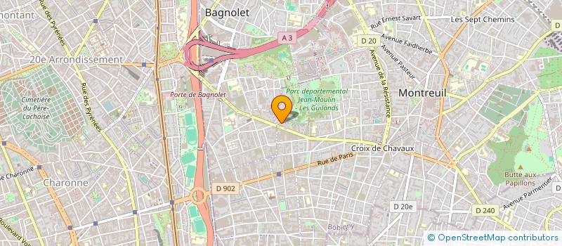 localisation de l'entreprise MONSIEUR RAPHAEL DOUGE à MONTREUIL