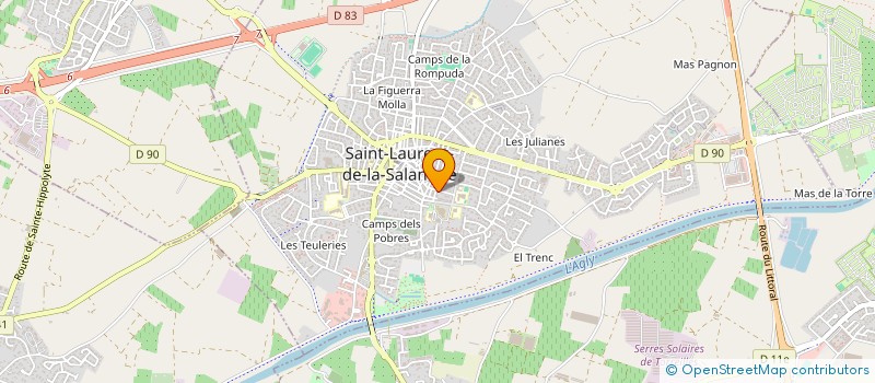 localisation de l'entreprise MONSIEUR RAPHAEL DUBOIS à SAINT-LAURENT-DE-LA-SALANQUE
