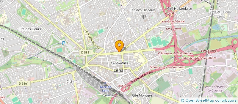 localisation de l'entreprise MONSIEUR RAPHAEL DUBOIS  LENS