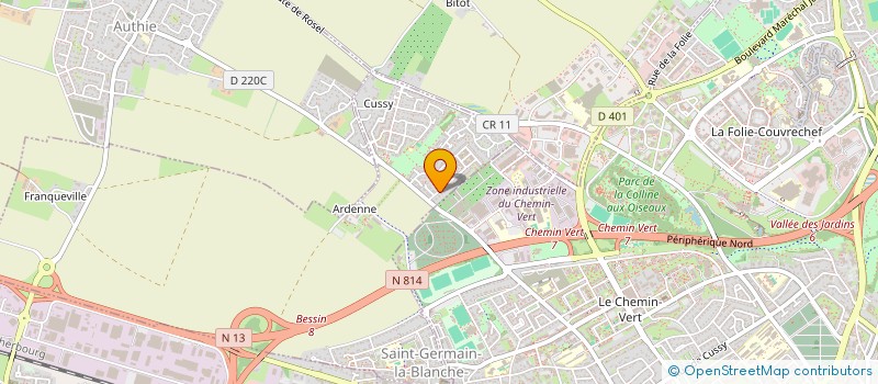 localisation de l'entreprise MONSIEUR RAPHAEL DUPUIS  SAINT-GERMAIN-LA-BLANCHE-HERBE