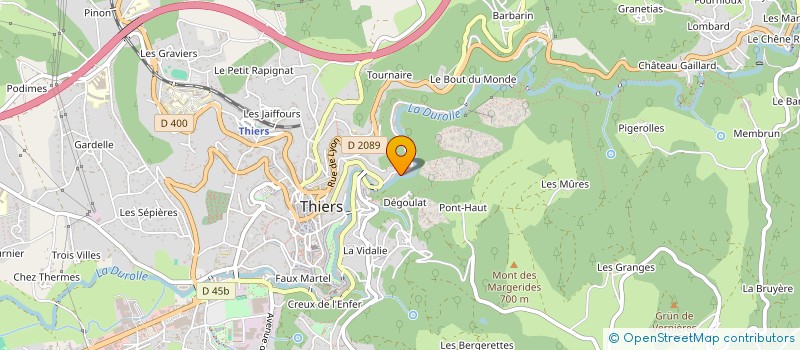 localisation de l'entreprise MONSIEUR RAPHAEL DURAND à THIERS