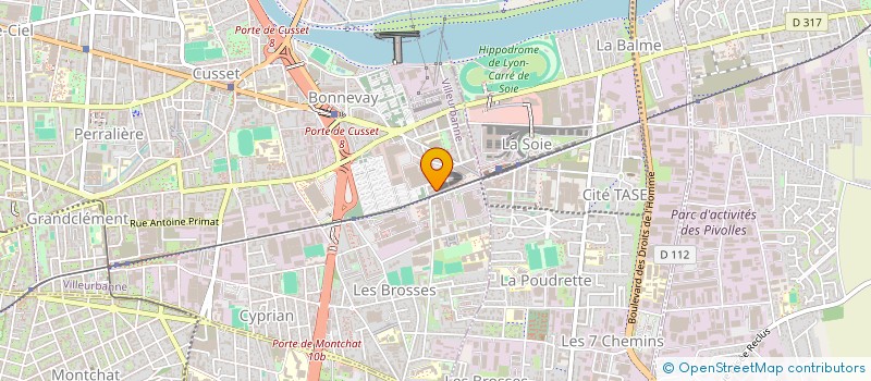 localisation de l'entreprise MONSIEUR RAPHAEL DUSSERT  VILLEURBANNE