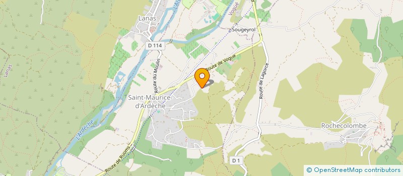localisation de l'entreprise MONSIEUR RAPHAEL EGGER à SAINT MAURICE D'ARDECHE