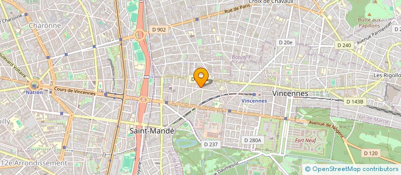 localisation de l'entreprise MONSIEUR RAPHAEL ELKAYAM  VINCENNES