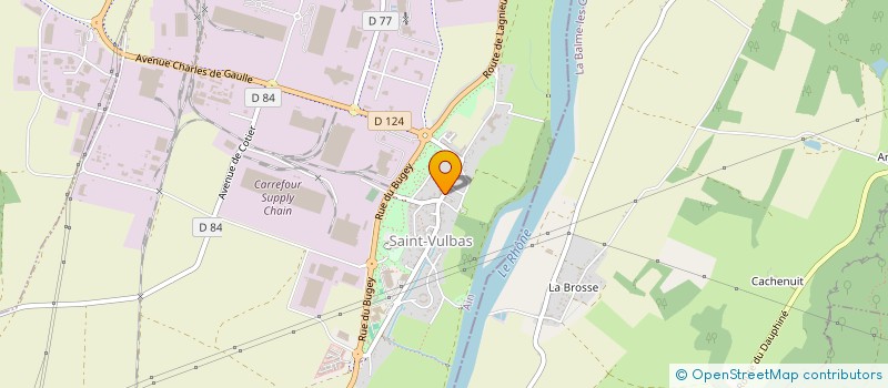 localisation de l'entreprise MONSIEUR RAPHAEL EMERY à SAINT-VULBAS