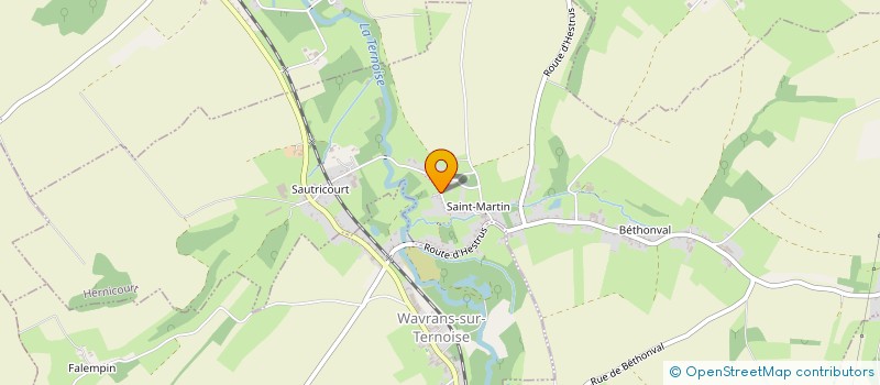 localisation de l'entreprise MONSIEUR RAPHAEL EVRARD à SAINT-POL-SUR-TERNOISE