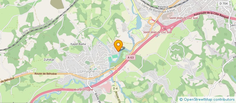 localisation de l'entreprise MONSIEUR RAPHAEL EYHERAMONO  URRUGNE