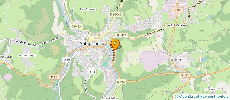 localisation de l'entreprise MONSIEUR RAPHAEL FERNANDEZ à AUBUSSON