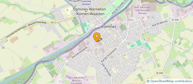 localisation de l'entreprise MONSIEUR RAPHAEL FILIPPELLI  COMINES