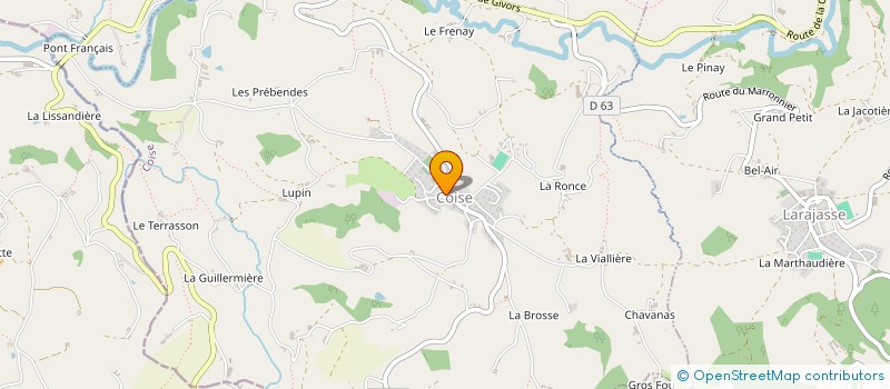 localisation de l'entreprise MONSIEUR RAPHAEL FILLION  COISE