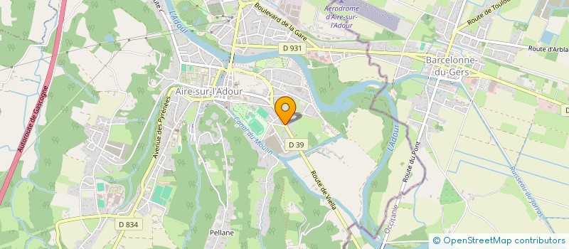 localisation de l'entreprise MONSIEUR RAPHAEL FLORES GAUDIN  AIRE-SUR-L'ADOUR