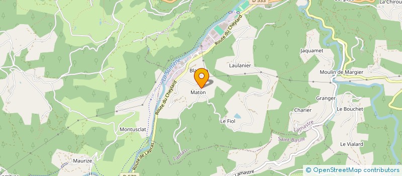 localisation de l'entreprise MONSIEUR RAPHAEL FONTAINE  LAMASTRE