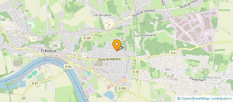 localisation de l'entreprise MONSIEUR RAPHAEL FORTIN  TREVOUX