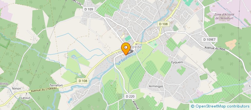 localisation de l'entreprise MONSIEUR RAPHAEL FOUCRET  LA BREDE