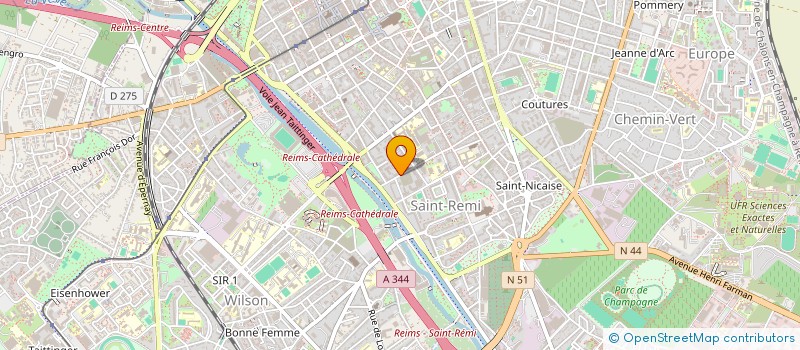 localisation de l'entreprise MONSIEUR RAPHAEL FOUREZ  REIMS