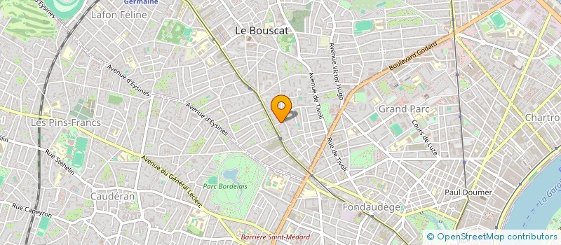 localisation de l'entreprise MONSIEUR RAPHAEL FOURMOND à LE BOUSCAT