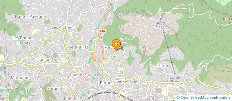 localisation de l'entreprise MONSIEUR RAPHAEL FRANCESCHI  TOULON